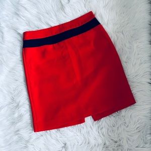 Banana Republic Red Mini Pencil Skirt
